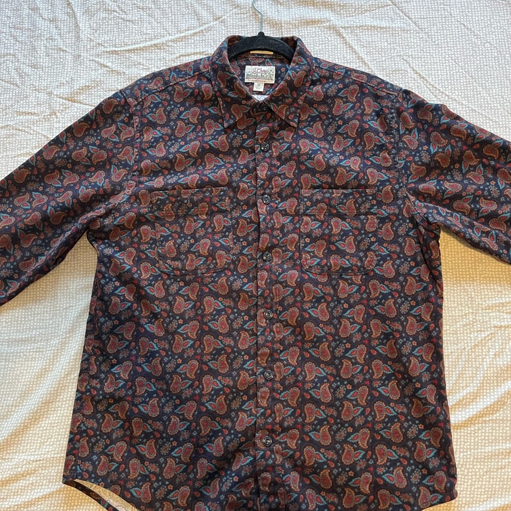 J. Crew Paisley Flannel Shirt